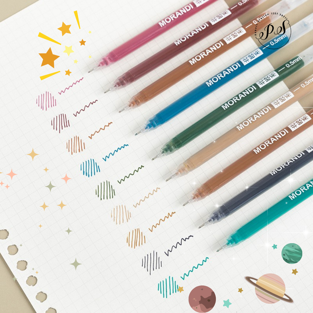 Multi Color 0.5 Gel Ink Pen Set