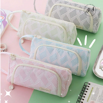 Large Capacity Canvas Pencil Case Strip