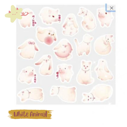 DIY Cute Kawaii Animal Paper Sticker