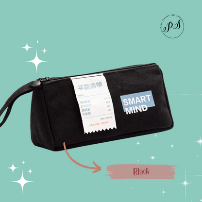 Canvas Pencil Case Smart Mind