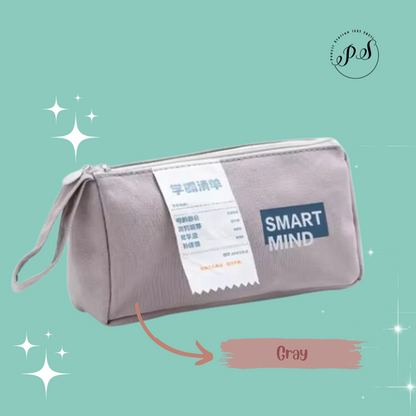 Canvas Pencil Case Smart Mind