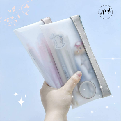 TPU 20*10cm creative lovely simple pencil bag school students